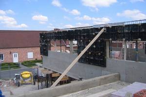 Modular ABS Plastic Wall Formwork System for Concrete Basement Retaining Wall and Residential Building <b>Foundation</b> Forms - Product Image 4