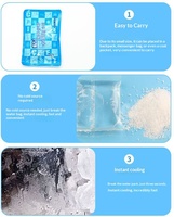 Pack de glace médical jetable non toxique CSI personnalisé avec MSDS qualifié, emballage compressif, sac de froid instantané pour