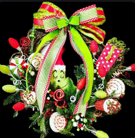 Karangan bunga Natal buatan tangan besar baru karangan bunga Natal untuk pintu depan