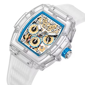 Montre carrée de luxe étanche pour homme, personnalisable, à quartz, pour affaires, sport et mode, avec bracelet à boucle. - Product Image 1