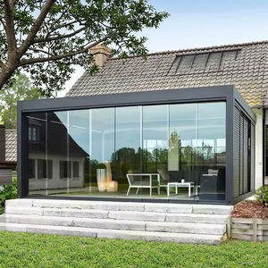 <span class=keywords><strong>Pergola</strong></span> moderne en <span class=keywords><strong>aluminium</strong></span> 12x24 pieds avec toit à lames orientables et étanche, verrière à verre Low-E pour villas et appartements - Product Image 3