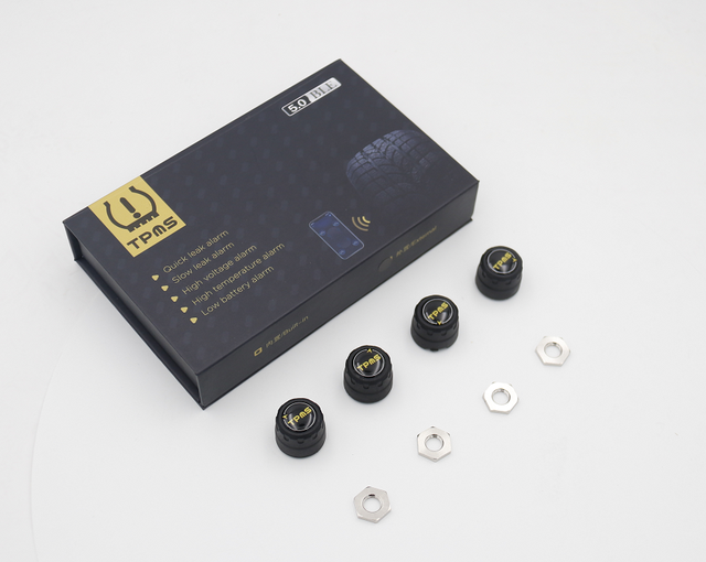 V101B External Bluetooth BLE 5.0 TPMS for Android and Ios APP Tpms Sensor for All Cars Tire Pressure Monitoring System Tpms