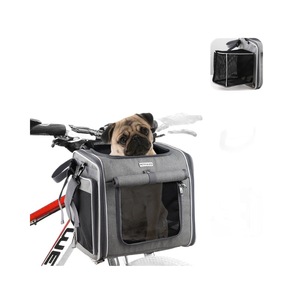 Canasta para <span class=keywords><strong>Perro</strong></span> para Bicicleta, Impermeable, de Alta Gama, con Ventanas de Malla, Plegable, para Perros de hasta 12 Libras, con Laterales Suaves - Product Image 6