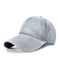 Nueva Gorra de Béisbol Casual Unisex de Mezclilla, Gorra de Jean Transpirable de Verano, Gorra Ajustable de Color Sólido para Hombres, Mujeres y Adolescentes