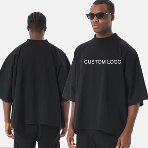 Camiseta de Manga Corta Oversize para Hombre, 100% Algodón, Diseño de Hombros Caídos, Cómoda, Estilo Urbano, Personalizable al por Mayor (OEM) - Product Image 2