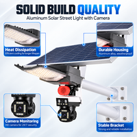 Caméra de surveillance solaire en aluminium OEM/ODM avec carte SIM 4G, vision nocturne et surveillance à distance pour projets de sécurité routière et de stationnement extérieur