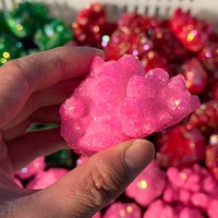 Amas de cristal de quartz Aura d'ange, forme libre, pierre naturelle, revêtement en titane arc-en-ciel pour la guérison et la méditation, vente en gros