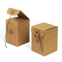 Boîte d'emballage en pot de miel, boîte d'emballage en papier Kraft pliable avec ficelle