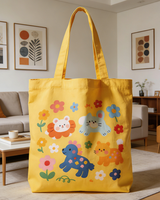 Sacs fourre-tout en toile pour femmes avec logo personnalisable, motif lettres, deux poignées, écologiques, réutilisables, lavables, sacs promotionnels pour le shopping
