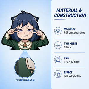 Pegatinas Personalizadas de <span class=keywords><strong>Manga</strong></span> con Efecto de Movimiento, Calcomanías de <span class=keywords><strong>Anya</strong></span>, Pegatinas de Anime 3D Lenticulares para Decoración de Coche, Portátil y Refrigerador - Product Image 4