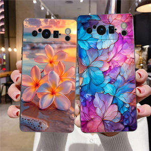 Funda de teléfono con hojas de flores de belleza para <span class=keywords><strong>Google</strong></span> <span class=keywords><strong>Pixel</strong></span> 8 7 <span class=keywords><strong>6</strong></span> <span class=keywords><strong>Pro</strong></span> 8A 6A 7A 5G silicona suave a prueba de golpes TPU funda negra Fundas - Product Image 2