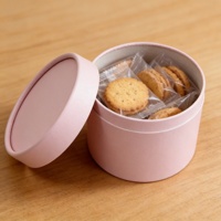 Kemasan Universal Tabung Kertas Berwarna Macaron untuk /Makanan Penutup/Hadiah Kotak Hadiah Silinder Warna-warni Cetak Empat Warna