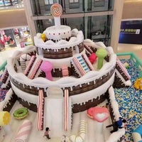 Maison de rebond de gâteau d'anniversaire gonflable Combo toboggan sec gonflable de qualité commerciale pour entreprise de location