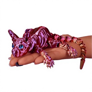 Vashine 3D PLA Flexible Crystal Encounter Cat Kids <b>Action</b> <b>Figure</b> Toy for Ages 7-12 Animals Theme - Product Image 2