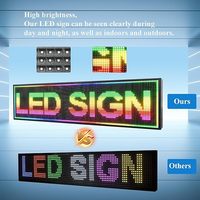 Pantalla de señales digitales LED para exteriores Control WiFi con señal LED de desplazamiento de alto brillo programable para tablero de negocios de tienda