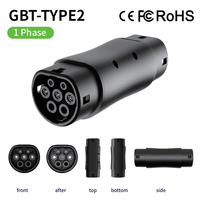 Adaptateur de charge pour voiture électrique certifié CE OEM, GBT vers Type 2, avec une puissance maximale de 32A et une protection IP54