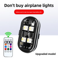 Wiederaufladbare 4 LED Kabellose Fernbedienung RGB Motorrad Elektrofahrrad Flugzeug-Stil LED Stroboskop-Licht Auto Frontblitzlicht