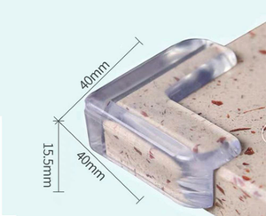 12-gói Silicone góc bảo vệ cho bé Đồ nội thất trong suốt cạnh an toàn cản Bìa sắc nét bảng cạnh protective_<span class=keywords><strong>guard</strong></span> - Product Image 2