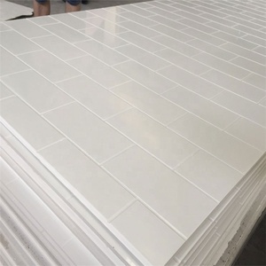 Panneau mural en <span class=keywords><strong>quartz</strong></span> pour salle de bain, hôtel, revêtement mural, marbre cultivé, blanc pur, design personnalisé, contour de baignoire, cabine de <span class=keywords><strong>douche</strong></span> - Product Image 3