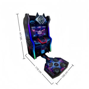 Macchina da Gioco Arcade a Gettoni Metal Mech Jazz per Bambini Dance Revolution Pump It Dance 2 Giocatori 110/220V KUBIXION - Product Image 6
