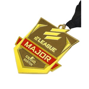 Medallas y Trofeos de <span class=keywords><strong>Latón</strong></span> Metálico, Medallas con Logotipo Personalizado, Arte Popular Europeo, Medalla Deportiva de Esmalte Suave con Cinta para Correr - Product Image 3