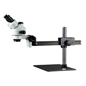 Efix — Microscope trinoculaire stéréo à support simple, avec Zoom 7x-45x, simulateur de focale d'objectif, longue Distance de travail, appareil LED à anneau lumineux - Product Image 6