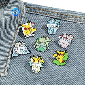 Broche d'anime japonais Pokemoned, <span class=keywords><strong>dessin</strong></span> Pikachu, badge en métal, épingle, personnage de <span class=keywords><strong>dessin</strong></span> animé, accessoire de mode - Product Image 3
