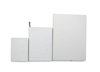 Cuir Pu blanc, taille personnalisée, adhésif, pour ordinateur portable, feuilles vierges, Sublimation, transfert de chaleur, impression UV, Agenda