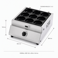 Marqueur à œufs au gaz de qualité supérieure personnalisé pour équipement de restaurant commercial professionnel
