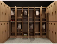 Casillero de Almacenamiento Compacto de Alta Calidad, Personalizado, de Laminado HPL, Resistente al Agua y al Fuego, para Montar en Pared o Piso, para Cubículos de Baño