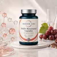 Capsules de NAD+ et de Resvératrol OEM/ODM - Niacinamide Nucleoside de Haute Pureté pour Stimuler l'Énergie Cellulaire, Favoriser la Réparation
