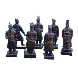 Figuras chinas antiguas <span class=keywords><strong>de</strong></span> terracota, <span class=keywords><strong>juego</strong></span> <span class=keywords><strong>de</strong></span> mesa <span class=keywords><strong>de</strong></span> arena psicológica, caja ciega arqueológica, decoración artesanal <span class=keywords><strong>de</strong></span> resina - Product Image 1