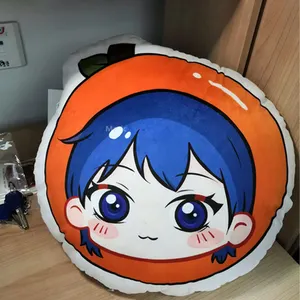 Manufacture Customize Plush Pillow Logo Custom Throw Anime Cushion Cover Small moq Wholesaler