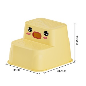 Multifunctional <b>Plastic</b> Non Slip <b>Step</b> Stool For Children Toilet Use 2-4 Years Yellow Rose Red - Product Image 5
