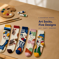 Chaussettes fantaisie colorées pour femmes et hommes – Cadeau amusant et créatif pour fêtes, usage quotidien, séchage rapide – Vente en gros