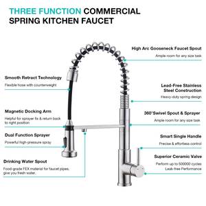 3 Way Filter Drinking Water Sink Mixer Tap Pull Down Kitchen Faucet - Product Image 2