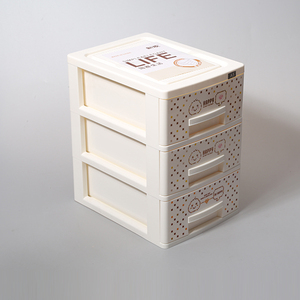 Organisateur de bureau, boîte de <span class=keywords><strong>rangement</strong></span> à tiroirs en <span class=keywords><strong>plastique</strong></span> à 3 niveaux, petite taille, pour la maison et le bureau - Product Image 3