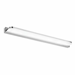 Miroir de maquillage LED moderne IP44 étanche pour salle de bain en aluminium et acier inoxydable chromé, CRI 80, température de couleur 3000-6000K, 50000 - Product Image 2