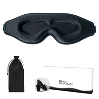 Masque de sommeil OEM en mousse à mémoire de forme, contour 3D concave, occultant, pour la nuit
