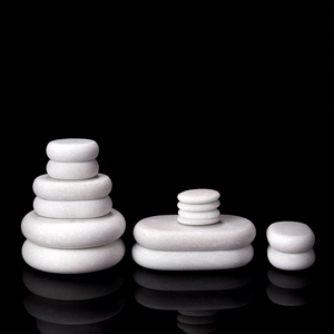 Großhandel 14-teiliges Set Weiße Jade Körper-Spa <span class=keywords><strong>Massage</strong></span>-Steine Hot <span class=keywords><strong>Stone</strong></span> <span class=keywords><strong>Massage</strong></span>-Set in Holzbox - Product Image 3