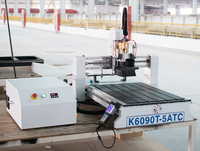 Machine à travailler le bois de bureau Mini changeur d'outils automatique 6090 Routeur CNC pour le bois