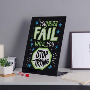 <span class=keywords><strong>Tableau</strong></span> d'affichage de bureau en acrylique noir, pouces, panneau de <span class=keywords><strong>craie</strong></span>, <span class=keywords><strong>liquide</strong></span>, marqueurs de <span class=keywords><strong>craie</strong></span> modernes, vente en gros - Product Image 4
