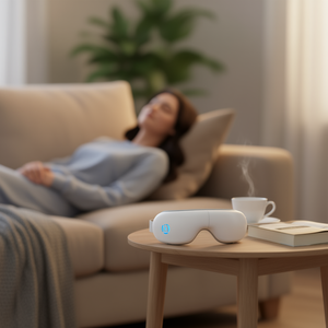 Masajeador de Ojos Cj con Calor, Música, Presión de Aire, Vibración, Recargable, para Hombres, Mujeres y Adultos Mayores, Carga USB Tipo C - Product Image 2