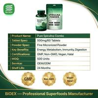 Complément Alimentaire Biolex Spiruline en Comprimés Haute Biodisponibilité Soutien Alcalin pour le Bien-être 500mg Marque Privée OEM