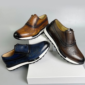 Chaussures de ville légères en cuir pleine fleur de qualité supérieure pour hommes, style britannique, respirantes, toutes saisons, décontractées - Product Image 3