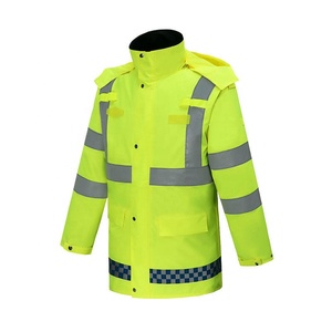 Veste de travail haute visibilité détachable et réfléchissante avec fermeture éclair, vêtements de travail de sécurité imperméables - Product Image 2