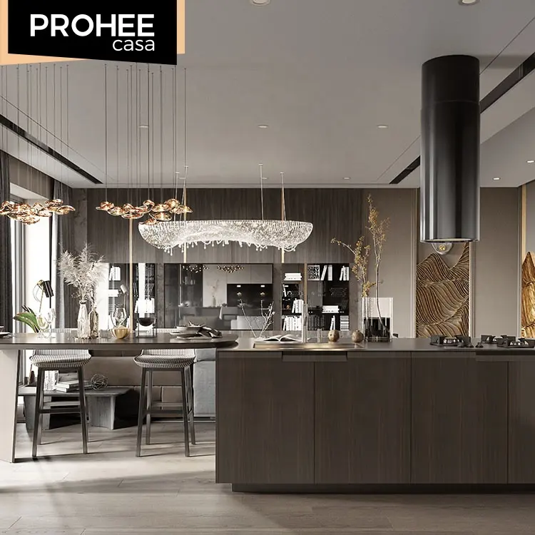 PROHEE — meubles de cuisine, armoire de qualité supérieure, style américain, guirlandes