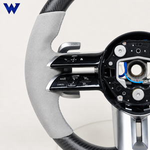 Volante de Fibra de Carbono Mate Personalizado para Mercedes Benz AMG Performance <span class=keywords><strong>Clase</strong></span> <span class=keywords><strong>E</strong></span> y <span class=keywords><strong>Clase</strong></span> G, Agarre Antideslizante Personalizado - Product Image 5