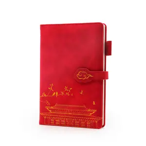 Cahier et stylo de haute qualité A5 promotionnels coffret cadeau pour les femmes Cahier personnalisé en cuir Pu