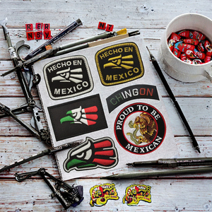 Parches Bordados de PVC con Emblema Nacional de Pájaro Mexicano en Hilo Dorado, con Gancho y Bucle, para Decoración de Ropa, Sombreros y Mochilas - Product Image 2